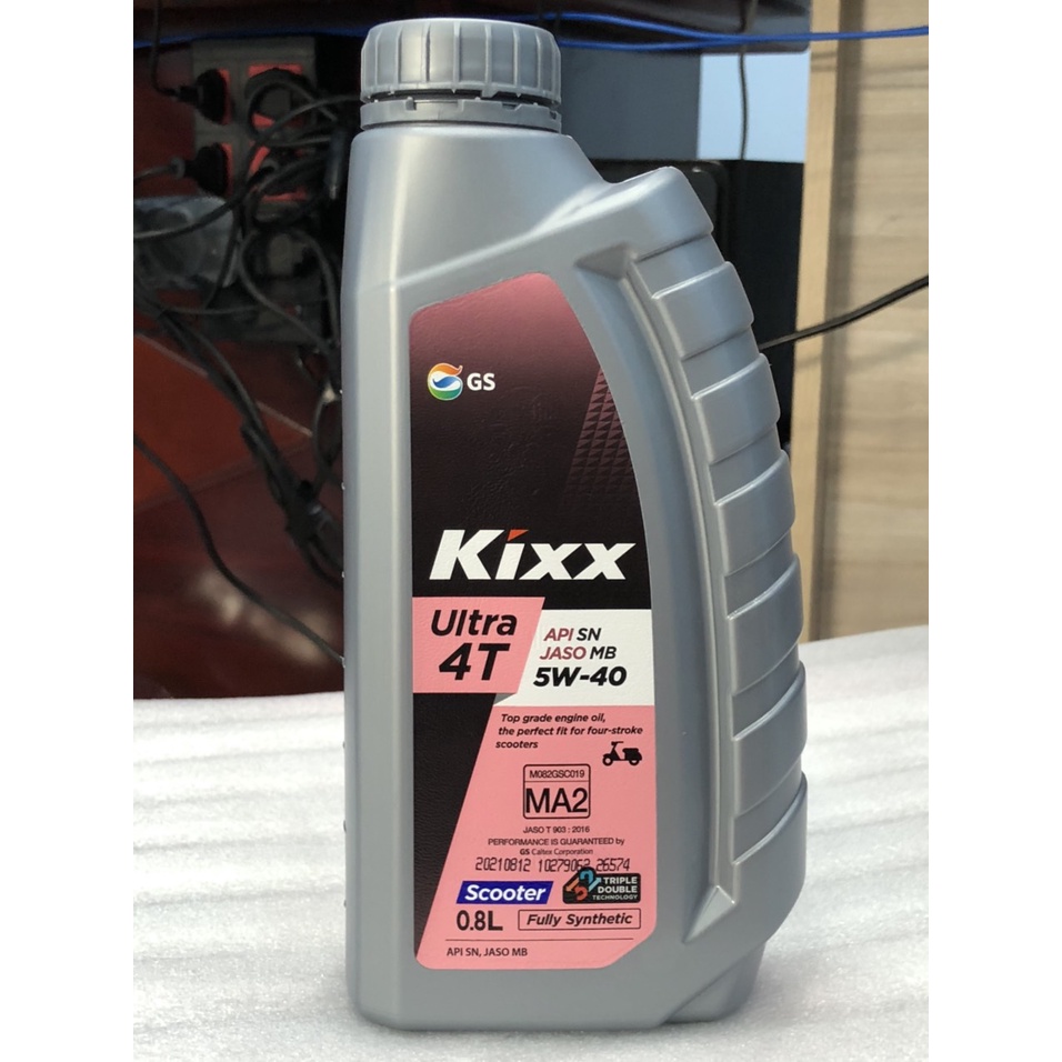 Nhớt Kixx Ultra 4T Scooter 5W40 dầu Nhớt Full Tổng Hợp Cho Xe máy Tay Ga