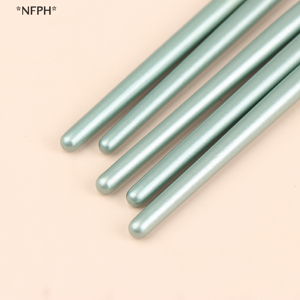 Set 5 Cọ Trang Điểm Tán Nền Đánh Mắt Khói Vẽ Mắt &amp; Cọ Môi Kích Thước Nhỏ Gọn