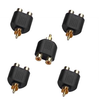 Jack chia AV tên lửa RCA 5 cái 1 ra 2