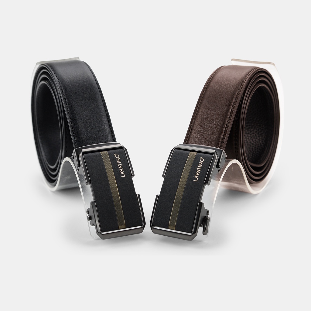 Thắt Lưng Nam Da Bò Cao Cấp Hàng Hiệu LAVATINO Khóa Tự Động Thiết Kế Sang Trọng TINO 02
