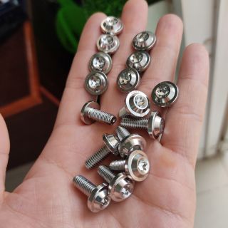 ốc inox đầu dù - 6li15 (m6x15) - 6li2 (m6x20) - gắn cho nhiều loiạ xe