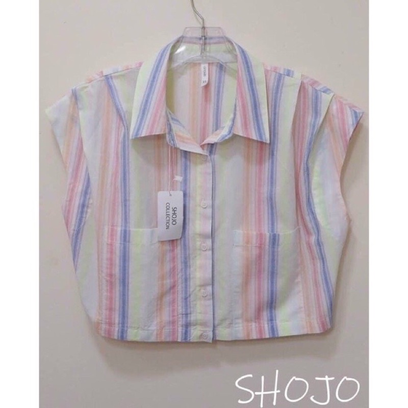 Áo Sơ Mi Sát Nách Croptop Hàng Thiết Kế Chuẩn Đẹp 42-63kg