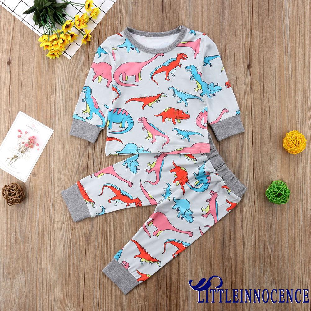 Bộ quần áo ngủ tay dài đáng yêu dành cho bé