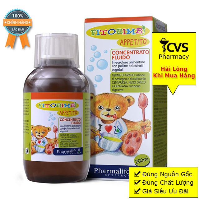 Appetito Bimbi - Siro Hỗ Trợ Trẻ Ăn Ngon, Giúp Phát Triển Toàn Diện Cho Trẻ