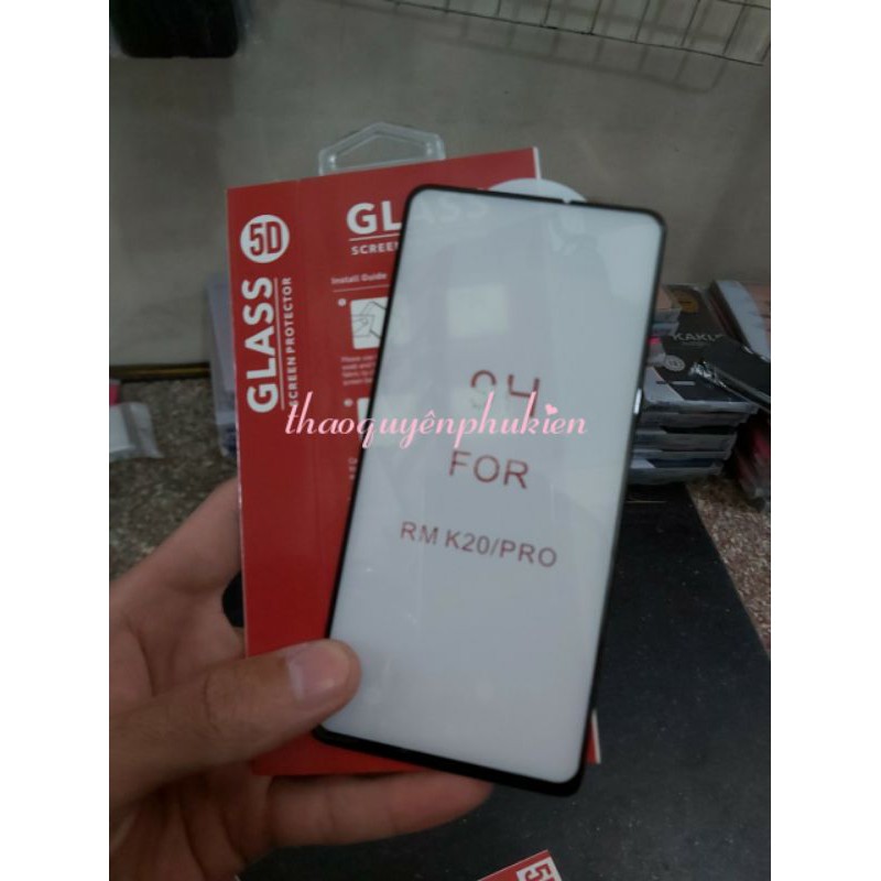 KÍNH CƯỜNG LỰC 5D FULL KEO TOÀN MÀN XIAOMI REDMI K20/K20PRO/MI9T HÀNG XỊN