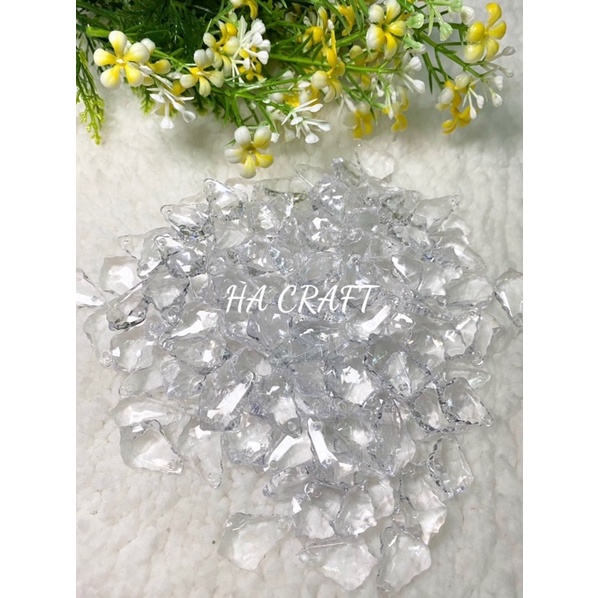 Cánh đá răng cưa, vật liệu làm hoa đá pha lê Handmade
