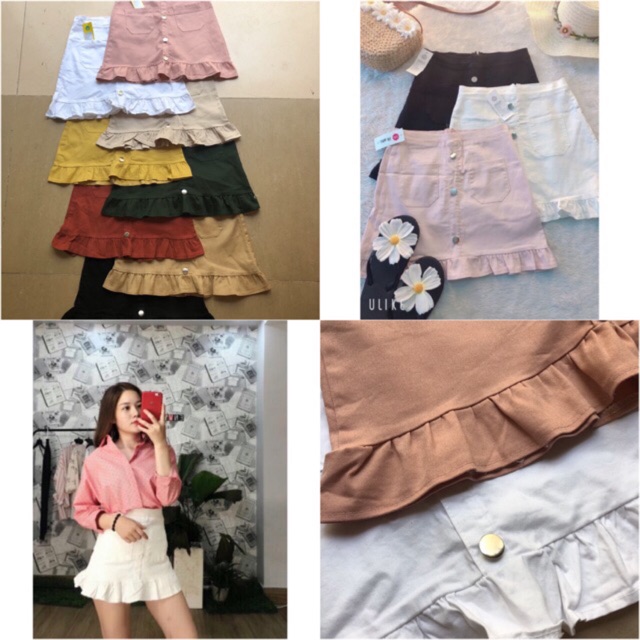 CHÂN VÁY ĐUÔI CÁ NÚT HÌNH THẬT + VIDEO CLIP L1 | BigBuy360 - bigbuy360.vn