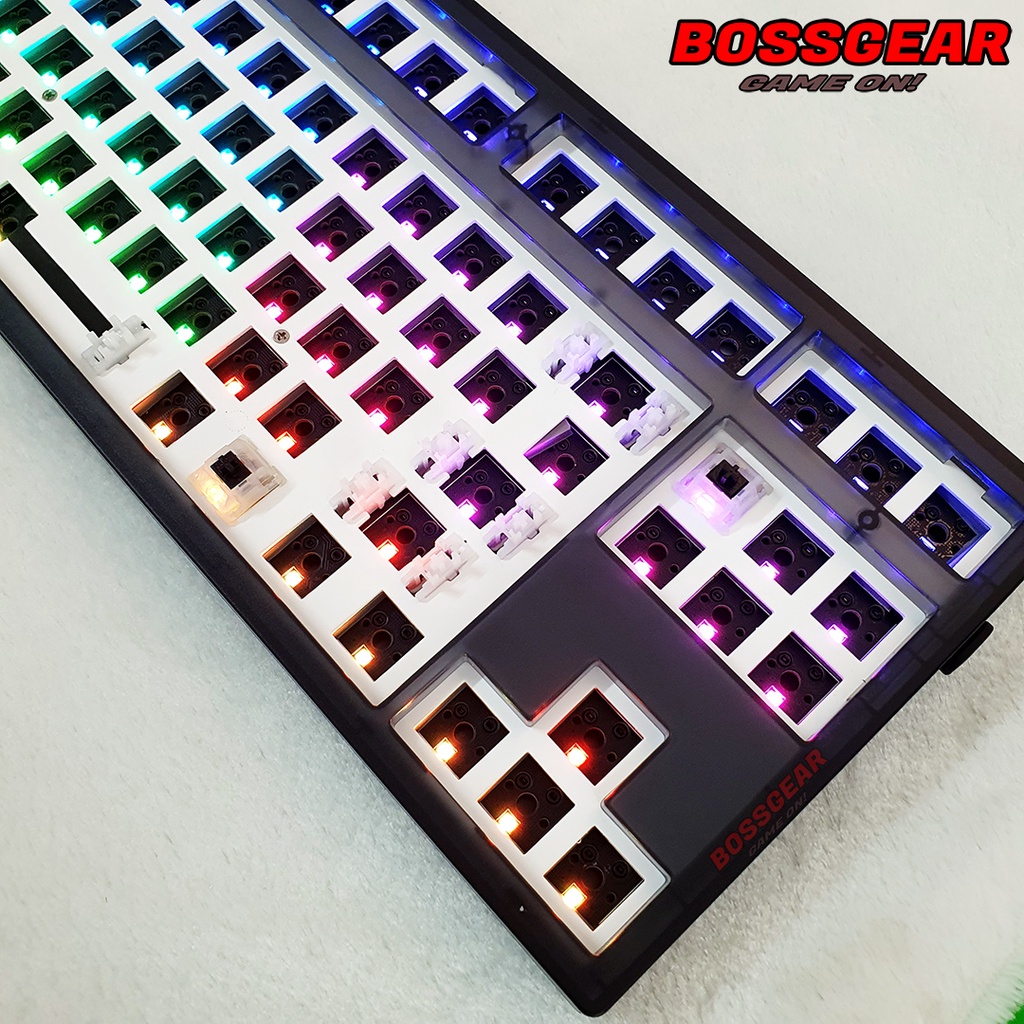 KIT Custom bàn phím cơ FL MK870 3 Modes Mạch Xuôi LED RGB Chính hãng ( hotswap Blue tooth, 2.4ghz, Type-c )