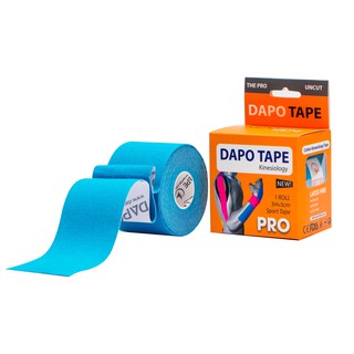 [Sợi Cotton Chưa Cắt] Băng Dán Cơ Thể Thao Dapo Tape Pro Màu Xanh