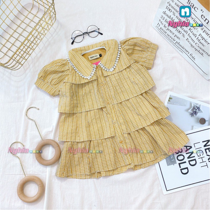 [Mã FARSBR241 giảm 15k đơn 0đ] Đầm tầng baby doll NGHĨA BABY dành cho bé gái!