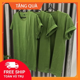 Áo thun xanh rêu - xanh lính