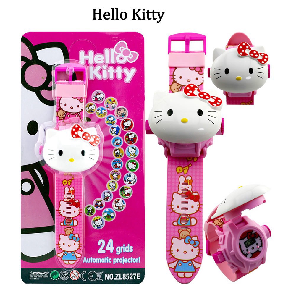 Kids 3D Cartoon Electronic projection Watch Cute Clock Boys Girls Gift | BigBuy360 - bigbuy360.vn