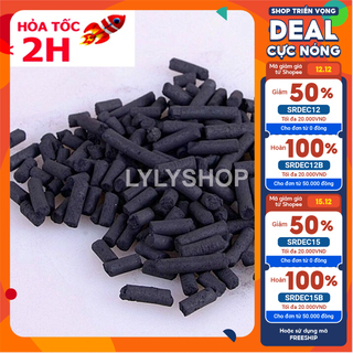 Than hoạt tính khử độc, lọc nước bể cá vật liệu lọc hồ cá, bể cá