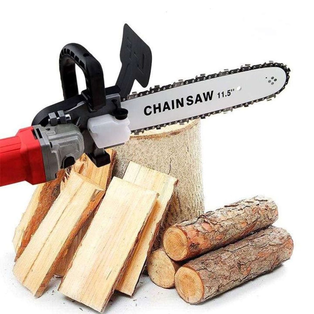 [GIẢM 30K SHIP] BỘ LƯỠI CƯA XÍCH CHAIN SAW - LƯỠI CƯA XÍCH GẮN MÁY MÀI - TRA DẦU TỰ ĐỘNG - CHẮN BẢO VỆ BẰNG SẮT