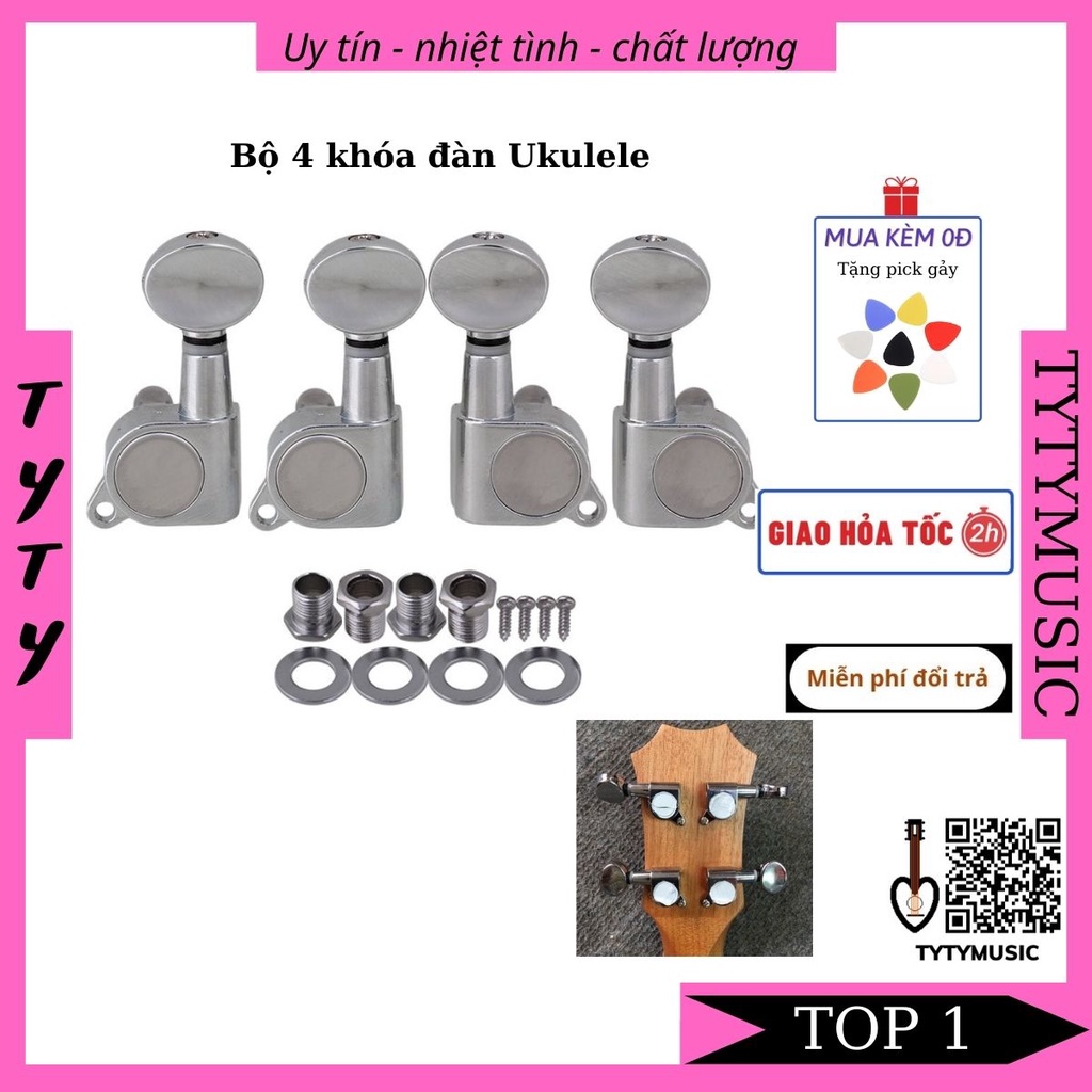 Khóa Đàn Ukulele Cao Cấp - Khóa Ukulele dạng đúc TYTYmusic