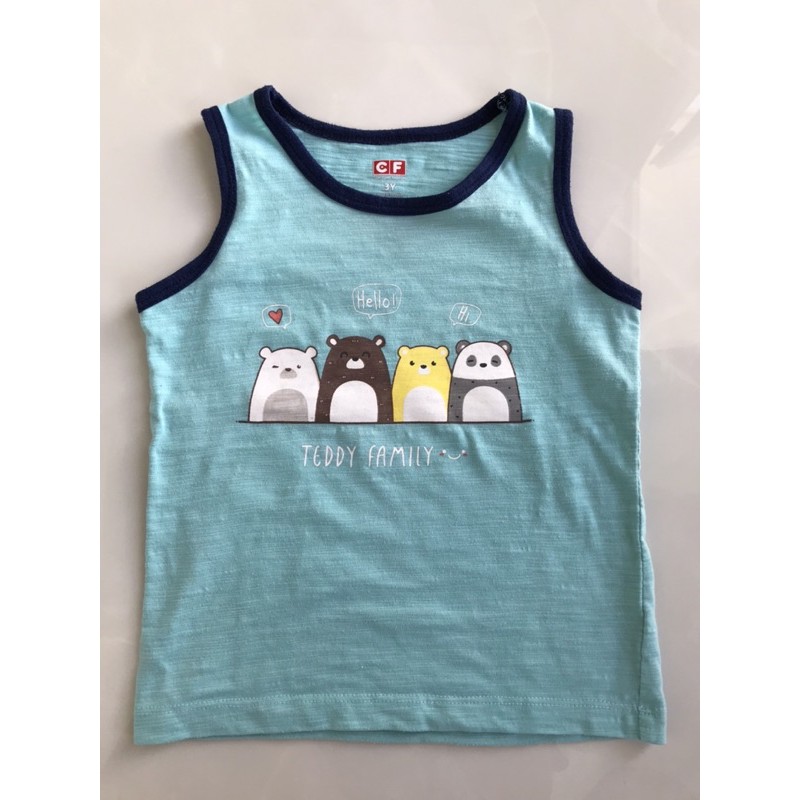 🌷[Thanh lý] Áo thun sát nách bé trai CF size 3Y 🍀