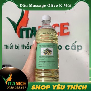 Dầu massage olive k mùi 1 lít dùng cho spa