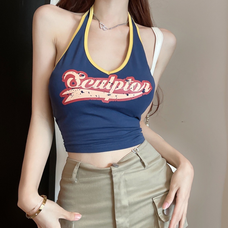 Áo Yếm Thể Thao In Họa Tiết Quyến Rũ Hợp Thời Trang