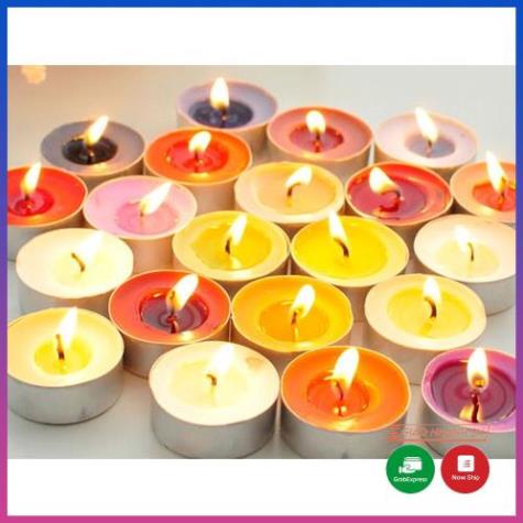 (Giao Nhanh) Nến tealight 4h VỈ 10 VIÊN LOẠI 1, Nến thơm phòng tealight cháy 4h - Hàng Việt nam chất lượng cao