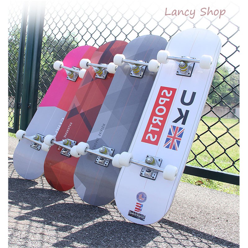 Ván Trượt Thể Thao Skatteboard Lướt Ván Gỗ Phong Ép 7 Lớp Cao Cấp - Trượt Ván Người Lớn vt163