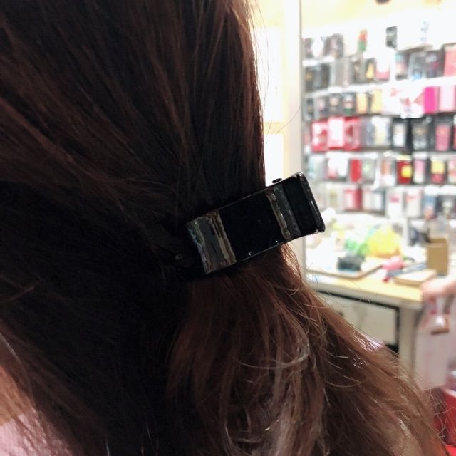 Lố 12 kẹp tóc 3 răng loại bóng màu đen