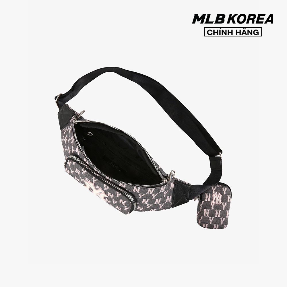 [Mã WABRMLB giảm 12% đơn 500K] MLB - Túi đeo chéo Jacquard Monogram Hip Sack 32BGCA011-50L