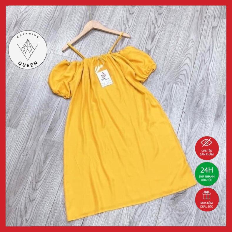 Váy 2 Dây, Váy Maxi  Trễ Vai Chất Đũi Mềm Siêu Mát - CharmingQueen | BigBuy360 - bigbuy360.vn