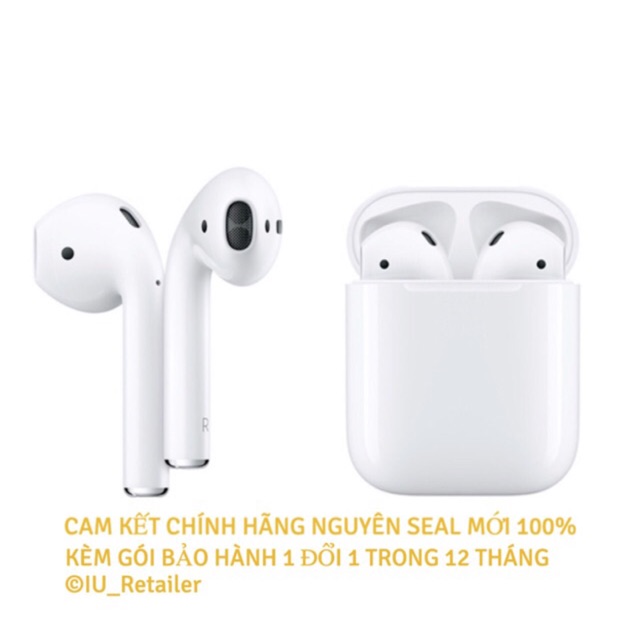 Tai nghe Airpods 2 chính hãng model MV7N2 nguyên seal mới 100% kèm gói bảo hành