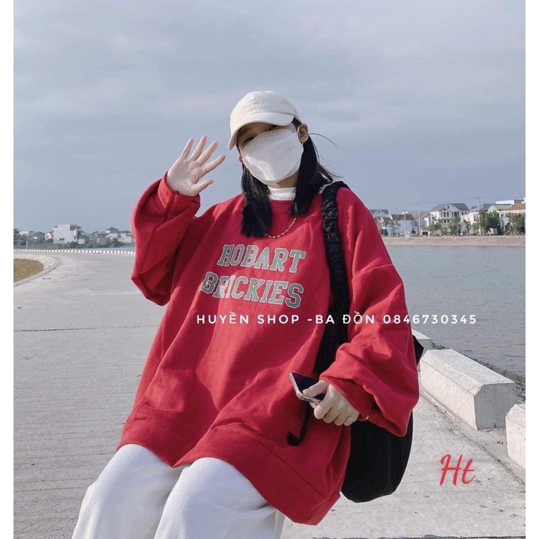 Áo swearter HOBA chữ xanh H2A