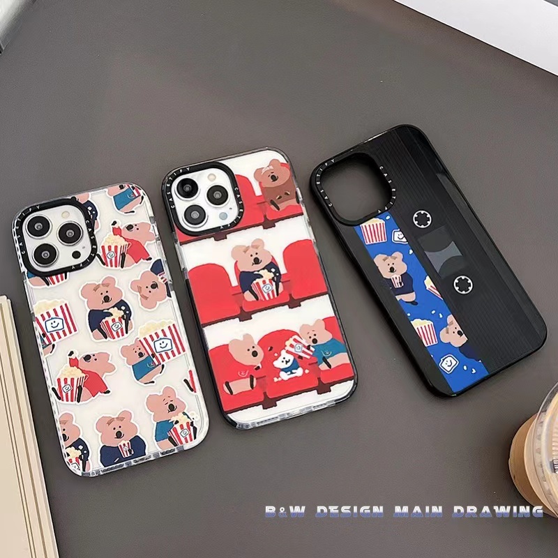Ốp Điện Thoại Silicon Mềm Trong Suốt Chống Sốc In Hình Gấu Cho iPhone 13 12 11 Pro MAX IX XS MAX XR i6 6s 7 8 Plus