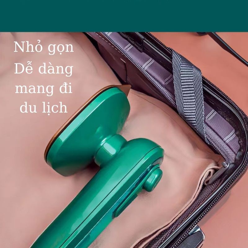 Bàn là cầm tay hơi nước mini ủi quần áo nhiều tư thế công suất 33W Miibooshi D5.030