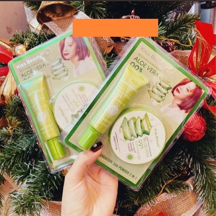 Bộ trang điểm lô hội Kiss Beauty Smoothing & Moisture Aloe Vera | BigBuy360 - bigbuy360.vn