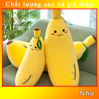 Búp bê bê gối chuối quả 35cm-50cm dài gối lớn búp bê đồ chơi mút dễ thươngb