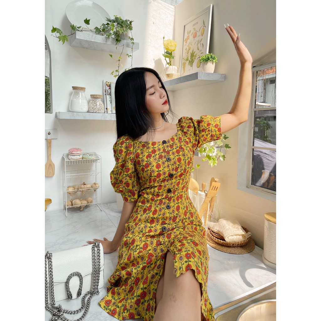 DII COLLECTION - Đầm thiết kế hoạ tiết Daisy