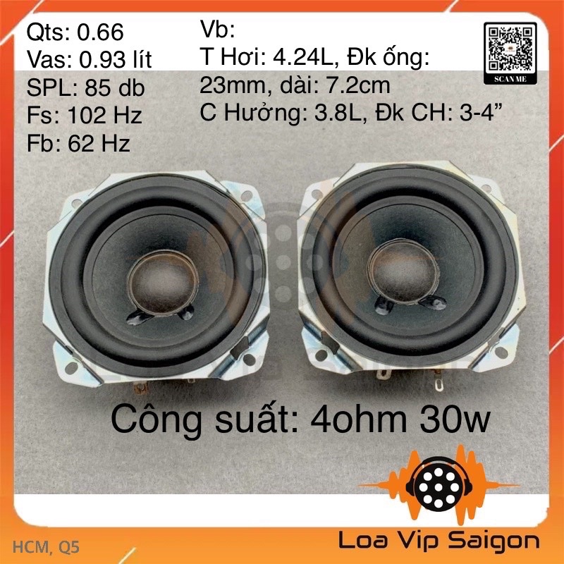 **HOT** Loa mid bass Philips 3inch (4ohm-30w)