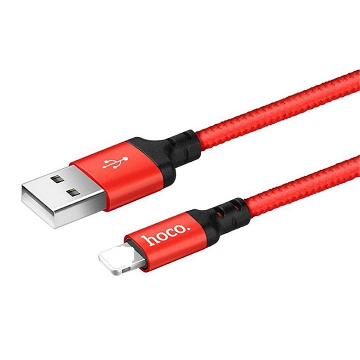 Dây sạc nhanh Hoco X14 dây dù siêu bền cho ip/tablet, dài 1M,2M
