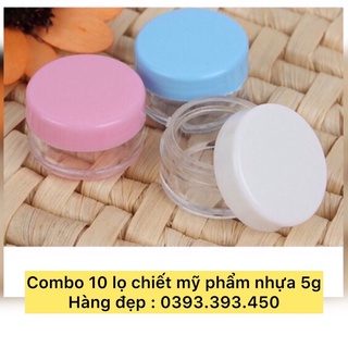 Combo 10 lọ chiết mỹ phẩm 5g