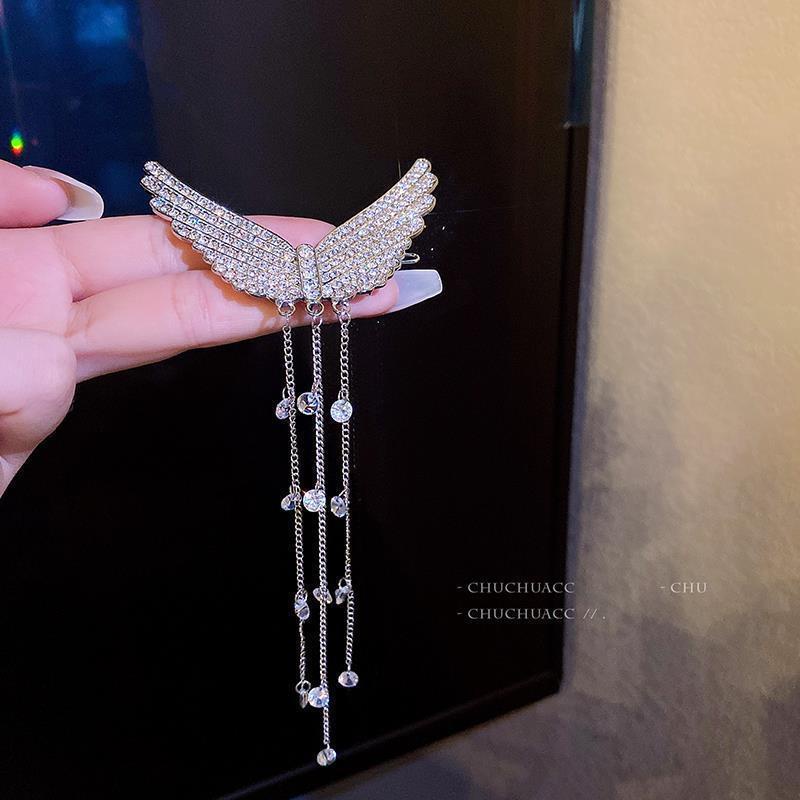 Kẹp Tóc Mái Đính Kim Cương Giả Lấp Lánh Chất Lượng Cao