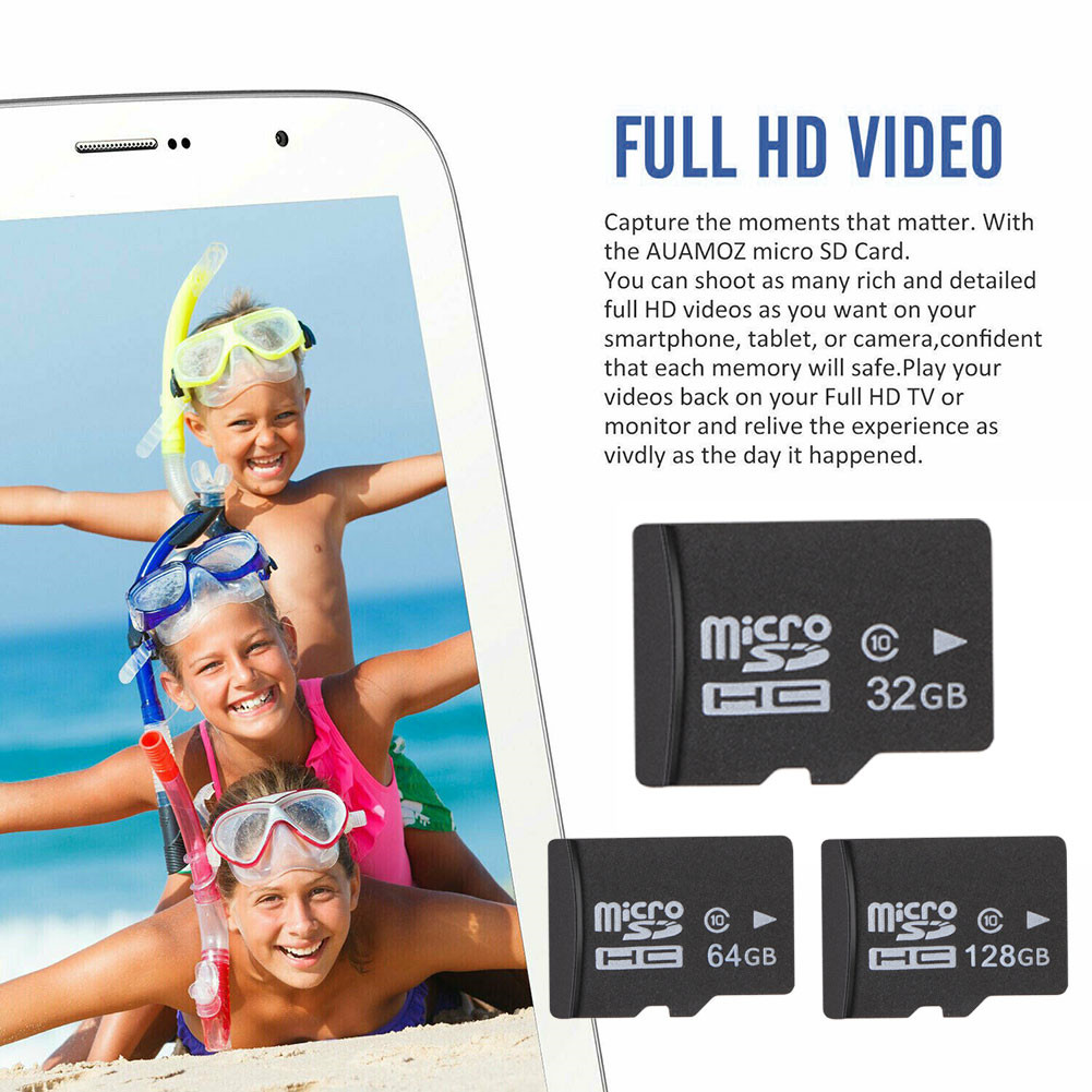 nguyên chất đầy đủ 128GB cực hạn Thẻ Micro SD TF Bộ nhớ Flash Class 10 Bộ chuyển đổi miễn phí
