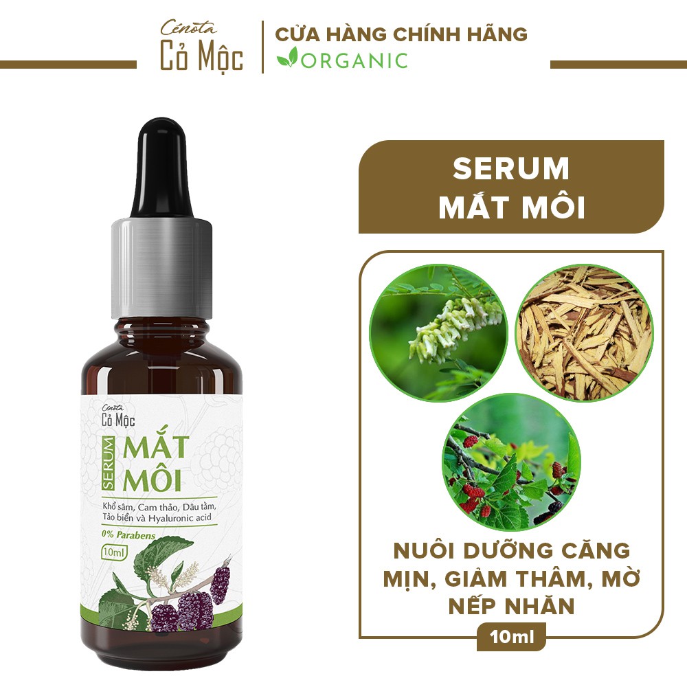 Serum mờ thâm mắt môi cỏ mộc Cenota 10ml