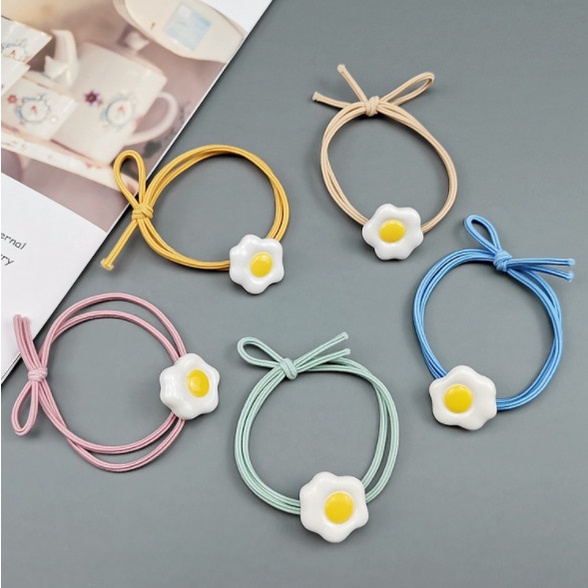 COMBO 50 Dây Cột Tóc Hình Trứng Ốp La