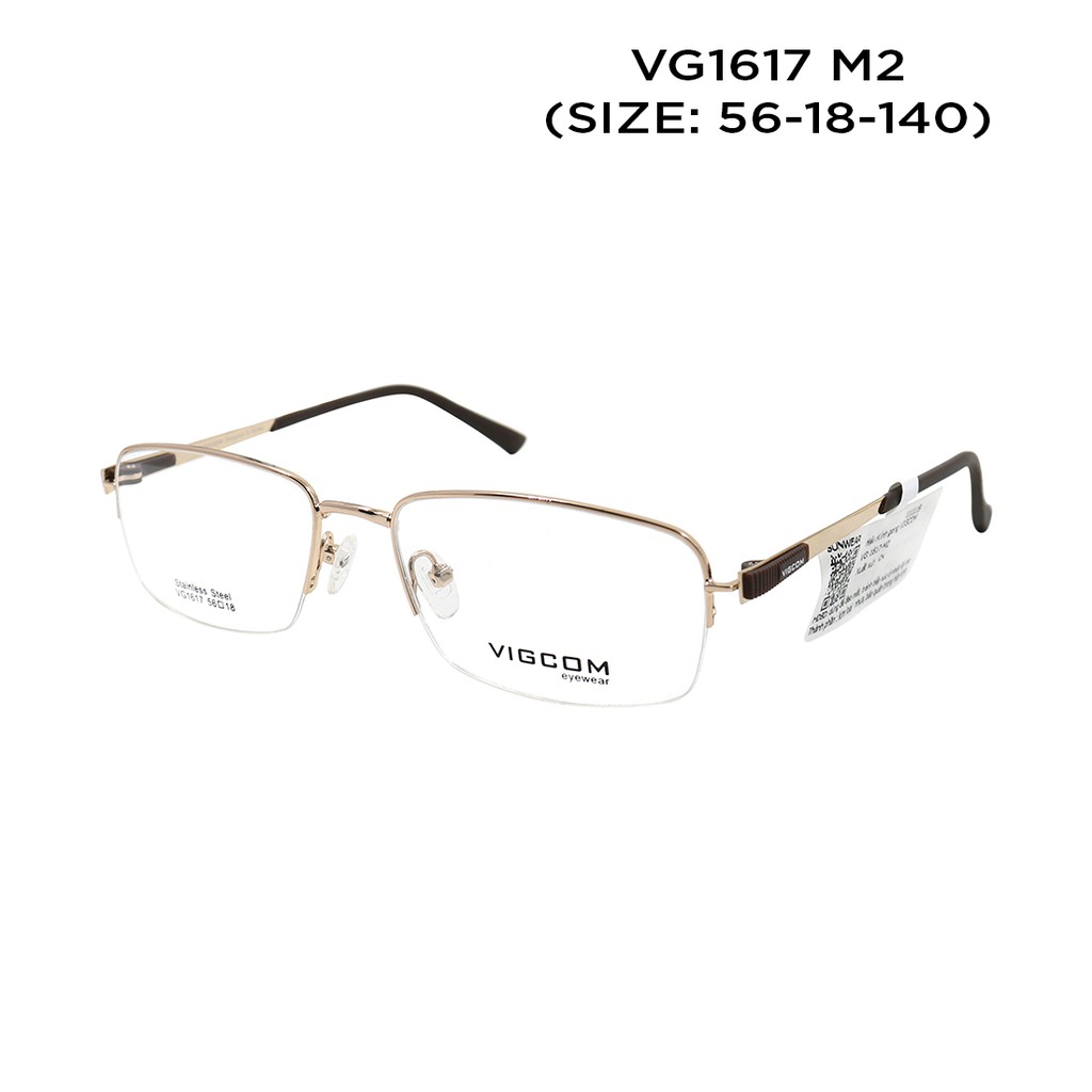 Gọng kính nam nữ Vigcom VG1617M màu sắc thời trang, thiết kế dễ đeo bảo vệ mắt