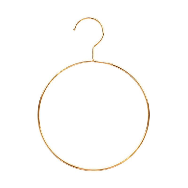 Bộ 10 Móc Treo Cà Vạt / Khăn Choàng Hình Tròn Bằng Sắt Chống Trượt Giá Đỡ