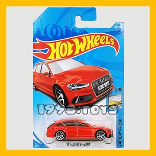 Xe mô hình 1:64 hot wheels basic 2018 factory fresh - 17 audi rs 6 avant fjw00