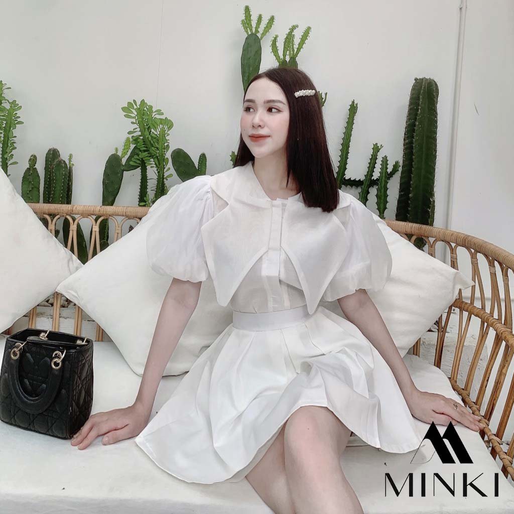 [ HÀNG THIẾT KẾ] SET ÁO CỔ NHỌN VÀ CHÂN VÁY XẾP LY - CHẤT LIỆU TƠ CAO CẤP - MÀU HỒNG [SIÊU PHẨM] | BigBuy360 - bigbuy360.vn