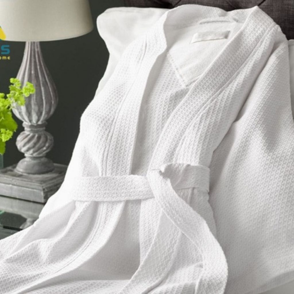 Áo Choàng Tắm MIKY, Áo Choàng Ngủ Hàng Cao Cấp 100% Cotton Dùng Trong Khách Sạn, Nhà Nghỉ, Spa, Đi Biển, Đi Ngủ | BigBuy360 - bigbuy360.vn