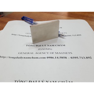 Nam châm đất hiếm hút cực mạnh 60x40x5mm
