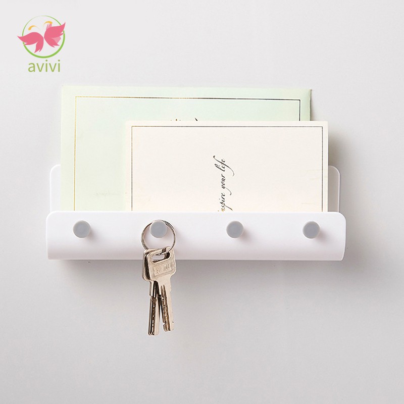 Giá Đỡ Sách 4 Móc Treo Tường Hình Chữ U
