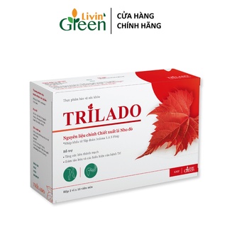 Viên uống trĩ Trilado, Lá nho đỏ nhập khẩu Pháp cải thiện trĩ và táo bón