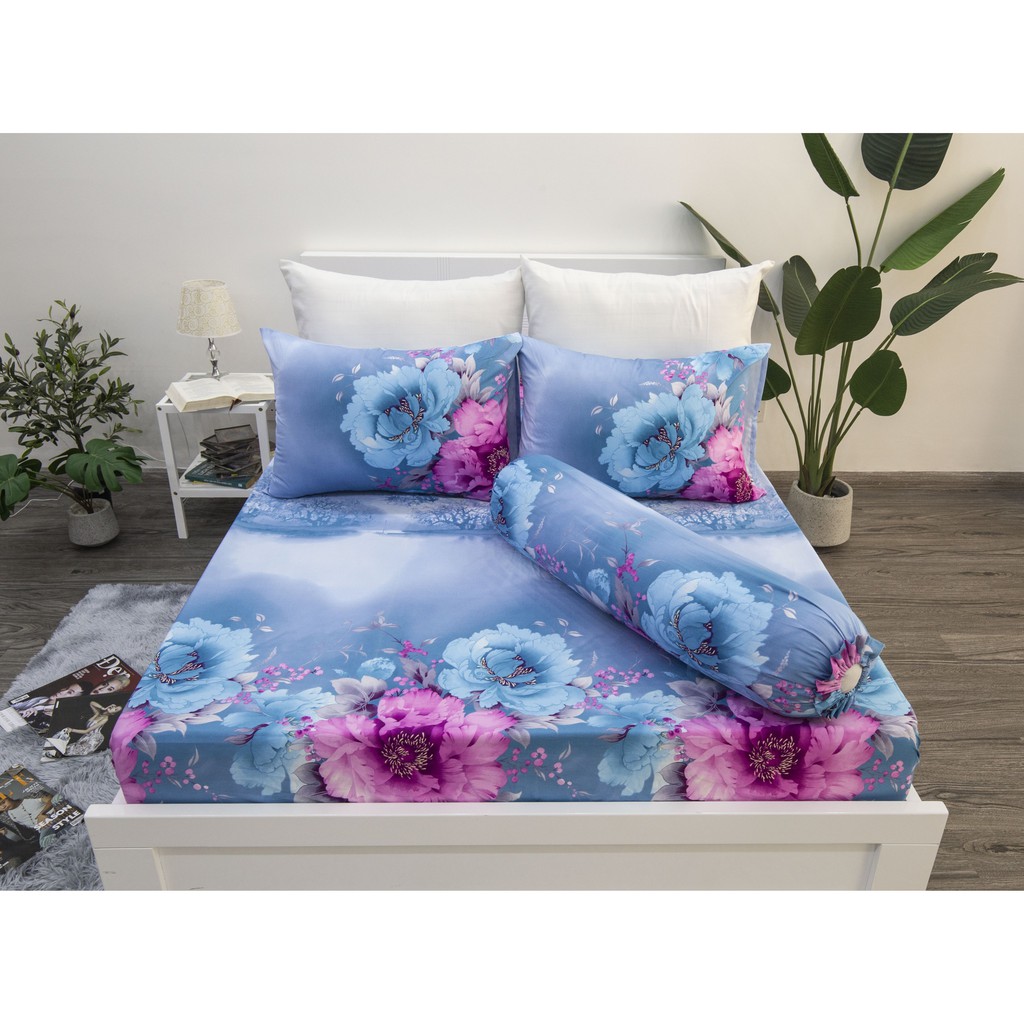 [RẺ VÔ ĐỊCH] Bộ drap bọc (4 chi tiết) COTTON SATIN CAO CẤP giá sốc chỉ 490K.